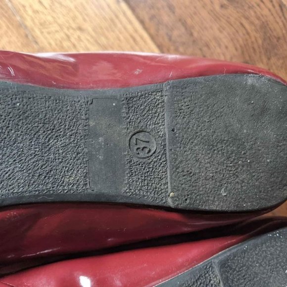 Women's Red Ana Lublin Leather Flats UK Size 6.5/EUR 37 - Picture 2 of 3